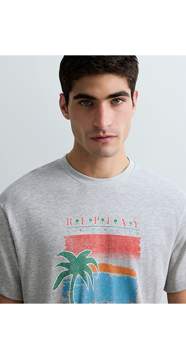 コットンジャージCALIFORNIA Tシャツ 詳細画像